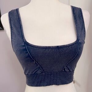 Free People Good Karma square neck sports bra